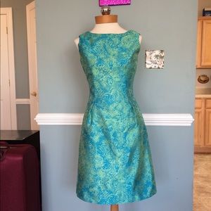 Silk Blend Brocade Sheath by Tahari